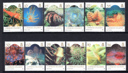 Cayman Islands 1986 Marine Life - 1986 Imprint Date - Set MNH (SG 635-646) - Cayman Islands