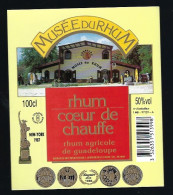 étiquette  Rhum  Coeur De Chauffe  Agricole De Guadeloupe  50° Sainte Rose 97   - France - Rum