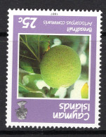 Cayman Islands 1987 Fruits - 25c Breadfruit - Wmk. Inverted - MNH (SG 653w) - Cayman Islands