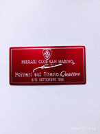 SAN MARINO FERRARI CLUB 1995 - Automobilismo - F1