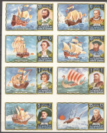 Umm Al Qiwain 1972, Explorers, Cook, Drake, Columbus, Nansen, 8val IMPERFORATED - Cristoforo Colombo