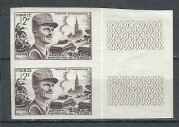 FRANCE N° 984 ** Paire Essai   ND - Color Proofs 1945-…