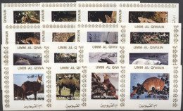 Umm Al Qiwain 1972, Animals, Mamals, Polar Bear, Squirrel, 16BF IMPERFORATED - Rongeurs