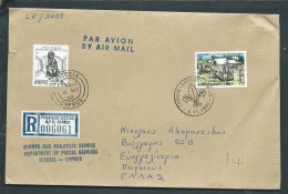 Lettre Recommandée De Chypre Pour La Grèce 08/11/1982 - Malb 13109 - Covers & Documents