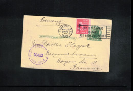 USA 1946 Postal Stationery Interesting Censored Postcard - 1941-60