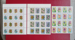 1989-91 Iran Norouz Nowruz Blocks Of 4, Some With Corner Of The Sheet Borders, MNH Scott: 2361(a-b) , 2411(a-b) , 2443 - Iran