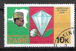 ZAIRE    -    DIAMANTS   /   COTON   /   TABAC    -    Oblitéré. - Minerals