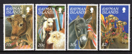 Cayman Islands 1995 Christmas - Nativity Animals Set MNH (SG 811-814) - Cayman Islands