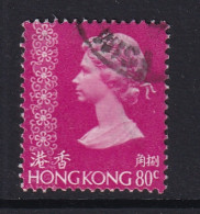 Hong Kong: 1975/82   QE II     SG321      80c   Bright Magenta   Used - Usados