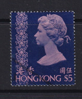 Hong Kong: 1975/82   QE II     SG324c      $5   Pink & Royal Blue     Used  - Usati