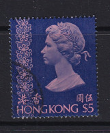 Hong Kong: 1975/82   QE II     SG324ca      $5   Pink & Deep Ultramarine     Used  - Gebruikt