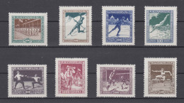 Hungary 1925 Sports Games Stamp Set,Scott# B80-87,MH,OG,VF - Neufs