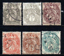 Port Saïd - 1902  -  Type Blanc  - N° 20+20a à 24 - Oblitéré - Used - Usati