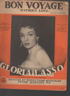 Partitions Années 40-70 GLORIA LASSO   Bon Voyage  1952  (CAT7016 /J) - Autres & Non Classés