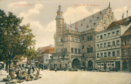 * SCHWEINFURT - Partie Beim Rathaus - Jour De Marché - Animée - Colorisée - AUGUST FISCHER - Schweinfurt