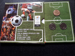 BELGIQUE SET FDC 2000 FOOTBALL ! CONTIENT LES 50 FRANCS EURO 2000 EN FRAPPE MEDAILLE 20€/Pc EN FDC ONLY 20.000!! - FDC, BU, Proofs & Presentation Cases