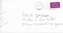 France 2011 - AA 610  - Oblitéré S/ Enveloppe Entière 02/2012 /cachet Rond Paris-BONVIN/  J'AIME ECRIRE / NON #/ - Storia Postale