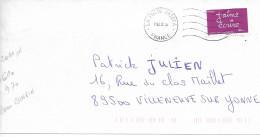 France 2011 - AA 610  - Oblitéré S/ Enveloppe Entière 02/2012 /cachet Rond Paris-BONVIN/  J'AIME ECRIRE / NON #/ - Lettres & Documents