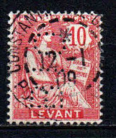 Levant  - 1902 - Type Mouchon - N° 14 Perforé - Perfin   - Oblit - Used - Gebruikt