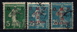 Syrie  - 1920 - Tb De France   Surch - N° 35/37/38  -  Oblit - Used - Gebraucht