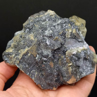 #SC10-20 PIRITE Cristallo Pentagono Dodecaedrici Su Ematite (Is. Elba, Italia) - Mineralien