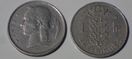 1952 - Belgique - Belgium - 1 FRANC, Type Cérès - 1 Franc