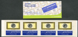 ITALIA - 2002 - Libretto Posta Prioritaria Carnet Da 4 Francobolli Di € 0,62 Integri - Nuovo - Booklets