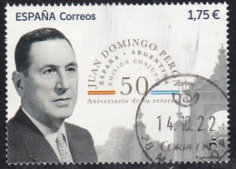 2022-ED. 5599 - Emisión Conjunta España-Argentina. Juan Domingo Perón - USADO - Gebruikt