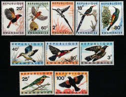 RWANDA - N°233/42 ** (1967) Oiseaux - Nuevos