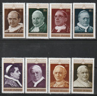 RWANDA - N°400/7 ** (1970) Effigies De Papes - Unused Stamps