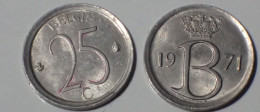 Belgique Belgium Belgie 25 Centimes 1971 - Pièce Monnaie Belgie - 25 Centimes