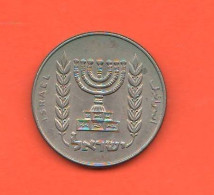 Israel 1/2 Half Lira 1974 Israele Nickel Coin - Israele