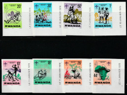 RWANDA - N°812/9 ** NON DENTELE  (1978) Scoutisme - Nuovi