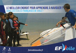 CPM - J - VOILE - ECOLE FRANCAISE DE VOILE - LE MEILLEUR ENDROIT POUR APPRENDRE A NAVIGUER - Sailing