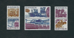 SVEZIA 1970 - Attività Commerciali E Industriali - MNH - UN/Yv 665/70 - Mi 683/88 - Nuevos