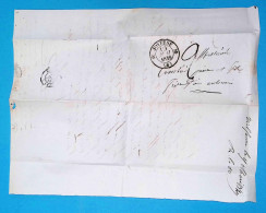 Lettre, Préphilatélie, Précurseurs XIX E Siècle, 1849, JOYEUSE, 6, Ardèche Pour Aubenas, 2 Scans - 1801-1848: Précurseurs XIX