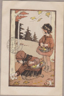 Champignon Pilze Mushroom Kids B.M-B (B.Bokhorst/Hannie Holt) Fauna Old PC. Cpa. 1919 - Hongos