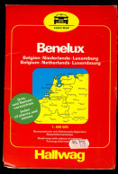 Benelux - Hallwag - Euro Map  - Format 21 X 14 Cm - 14 Pages - Cartes Routières