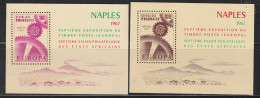 RWANDA - 2 BLOCS N°8/9 ** (1967) Naples "Europa" - Nuovi