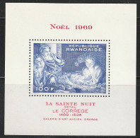 RWANDA - BLOC N°20 ** (1969) Noël - Nuevos