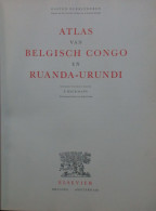 Atlas Van Belgisch Congo En Ruanda-Urundi -G. Derkinderen - 1955 - Kolonie Zaïre Kongo - Histoire