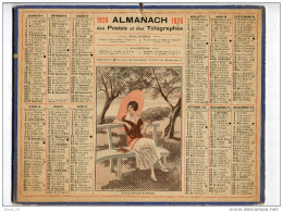 Calendrier Des Postes  Et Télégraphes 1926 - Grand Format : 1921-40