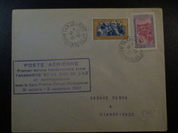 7 Lettres De Voyages D études A MADACASCAR  1938 - Posta Aerea