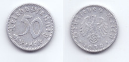Germany 50 Reichspfennig 1939 A WWII Issue - 50 Reichspfennig