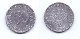 Germany 50 Reichspfennig 1939 J WWII Issue - 50 Reichspfennig