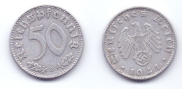 Germany 50 Reichspfennig 1941 B WWII Issue - 50 Reichspfennig