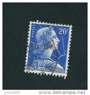 N° 1011B  Marianne De Muller, 20 F Outremer Timbre  France  1955 - 1955-1961 Marianne (Muller)