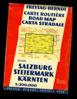 Freytag Berndt Salzburg  Carte Routière  - Format 20 X 14,5 Cm - 16 Pages - Cartes Routières