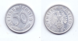 Germany 50 Reichspfennig 1942 D WWII Issue - 50 Reichspfennig