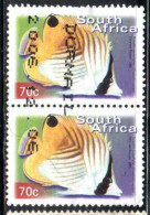 SUD SOUTH AFRICA RSA AFRIQUE 2000 FAUNA FISHES FISH THREADFIN BUTTERFLYFISH  70c USED USATO OBLITERE' - Usati